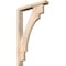 Ekena Millwork Merced Block Smooth Bracket w/ Offset Brace, Douglas Fir, 3 1/2"W x 20"D x 32"H BKT0402X20X32MRC05SDF - alternate 1